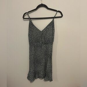 All In Favor Leopard Print Spaghetti Strap Dress